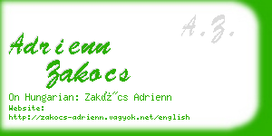 adrienn zakocs business card